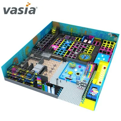 Колко батута има в трамплин парка Jump Zone?